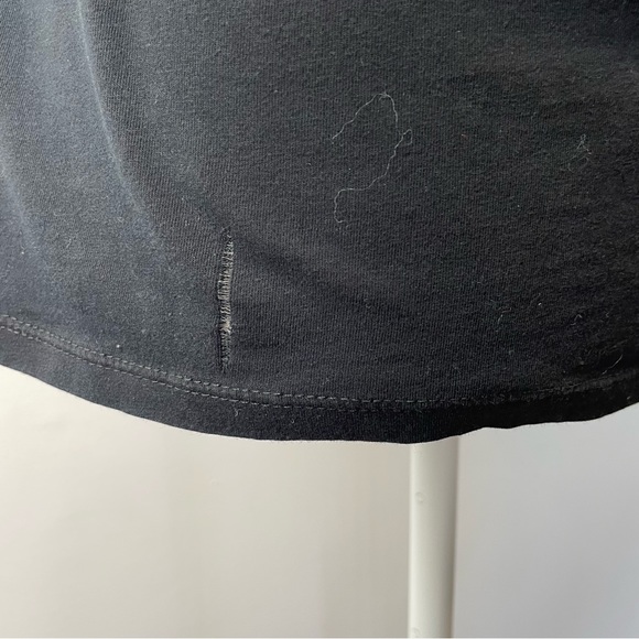 Karl Lagerfeld Women’s Metallic Sequins Logo Puffed Short Sleeve Shirt Size M - Picture 8 of 9